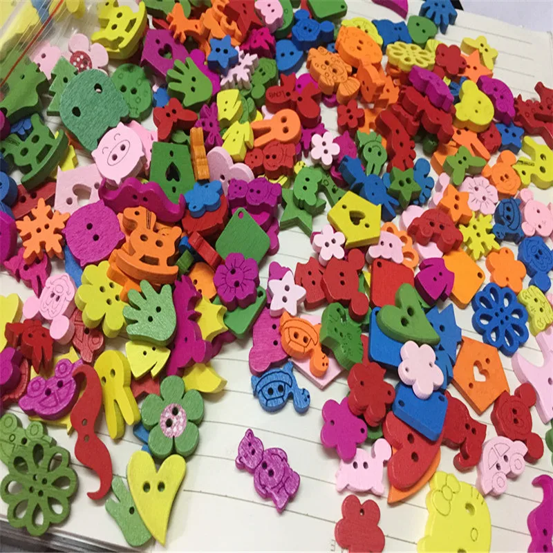 Деревянные швейные пуговицы для одежды декоративные ручные аксессуары