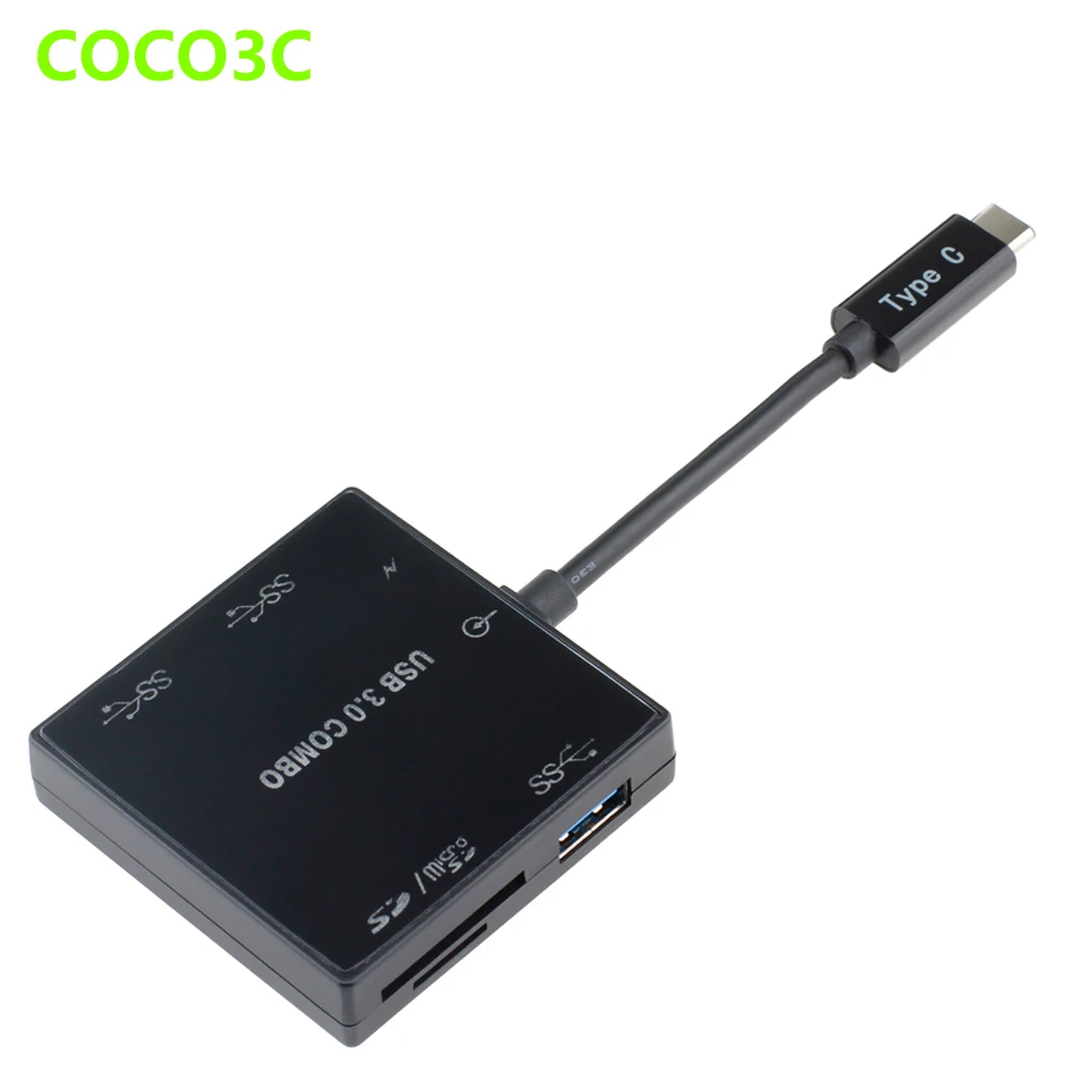 3 в 1 USB 3.1 Тип C до Порты 3.0 хаб USB-C для SD MMC/ micro SDXC TF Card Reader MacBook google nexus 6 P телефон OTG |