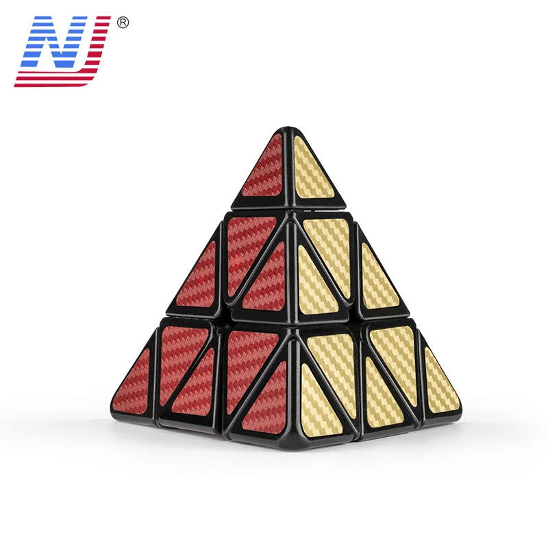 Пирамида магические кубики Professional наклейка с Карбоновым волокном 3x3x3 Rubic Cube Magic