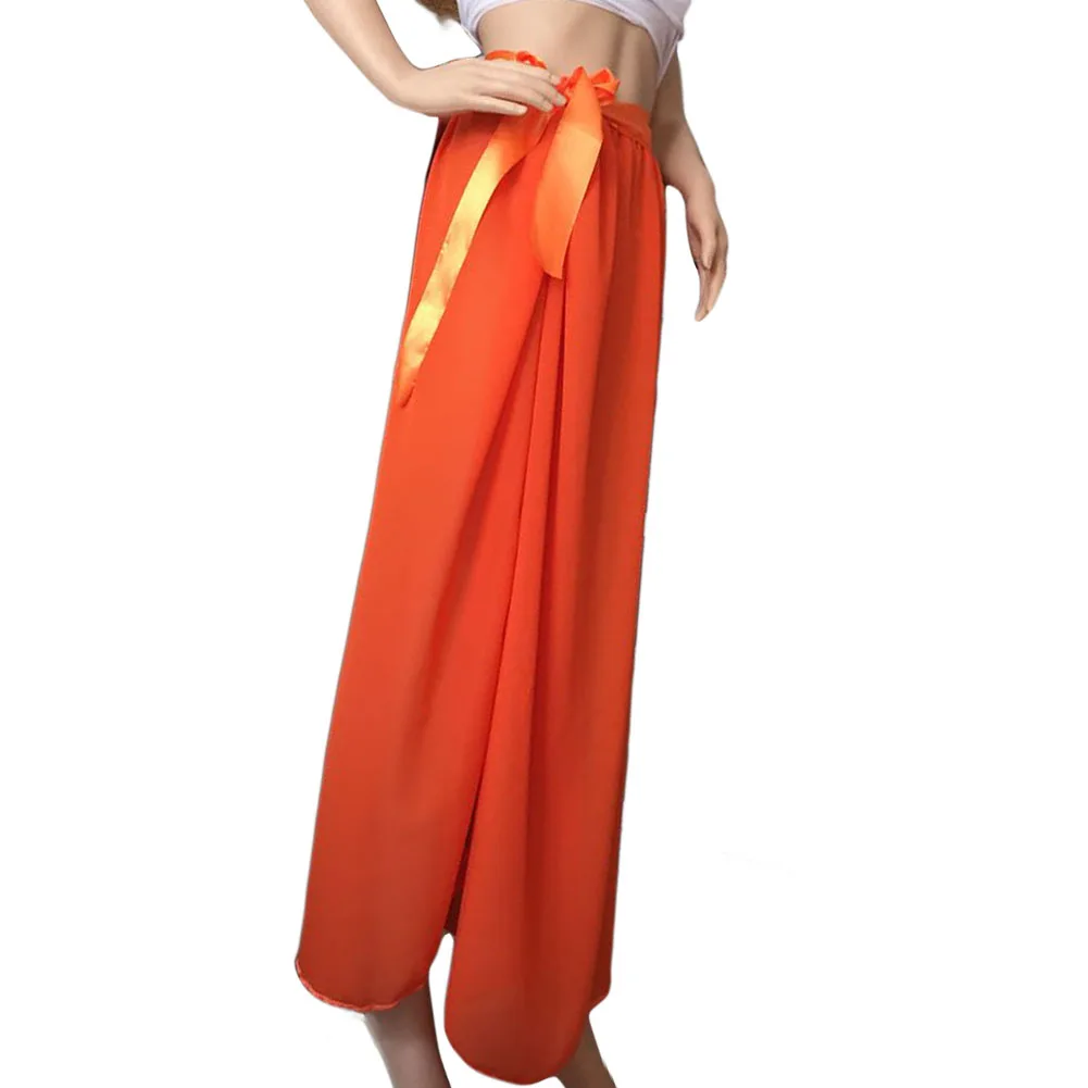 Yvonne Women Swim Sunscreen Bikini Chiffon Sarong Side Slit Beach Skirt Maxi Swimsuit Cover Swimwear | Женская одежда