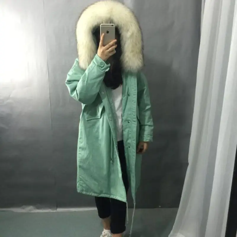 2018 женская зимняя куртка 90% белый утиный пух пальто парка с натуральным меховым