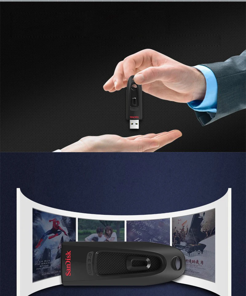 SanDisk usb флэш-накопитель 256 ГБ 128 ГБ 64 ГБ 32 ГБ 16 ГБ USB U диск USB ключ 3.0 100 МБ/с. Pen Drives флэш-накопитель для компьютера