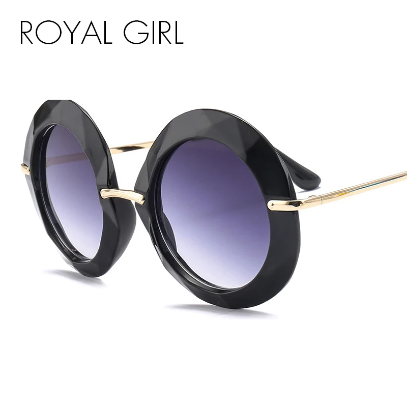 Женские круглые солнцезащитные очки ROYAL GIRL дизайнерские винтажные красного