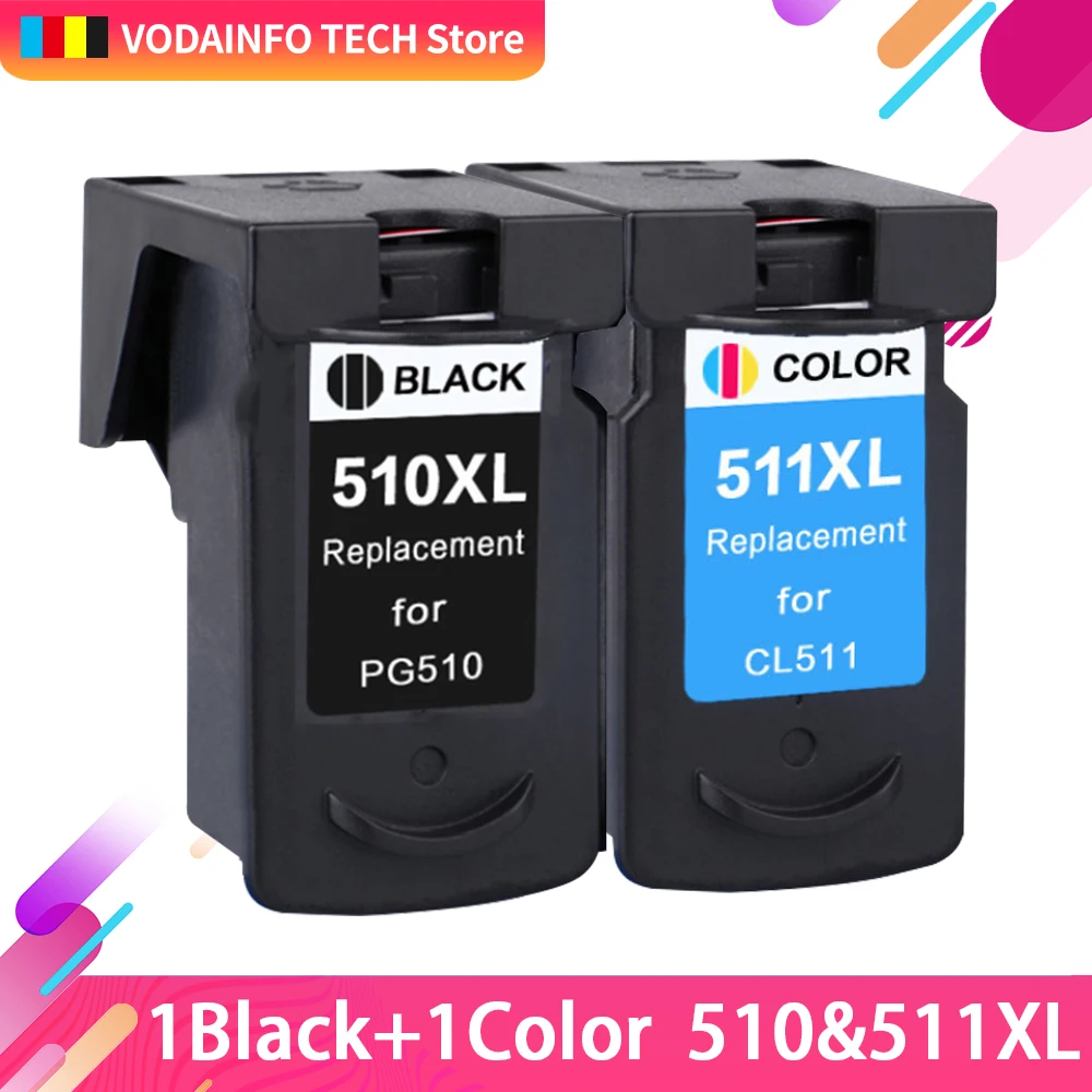 QSY Радуга совместимый картридж Замена для Canon PG-510 CL-511 PG510 CL511 PG 510 CL 511 Pixma MP240 250 MP260 |