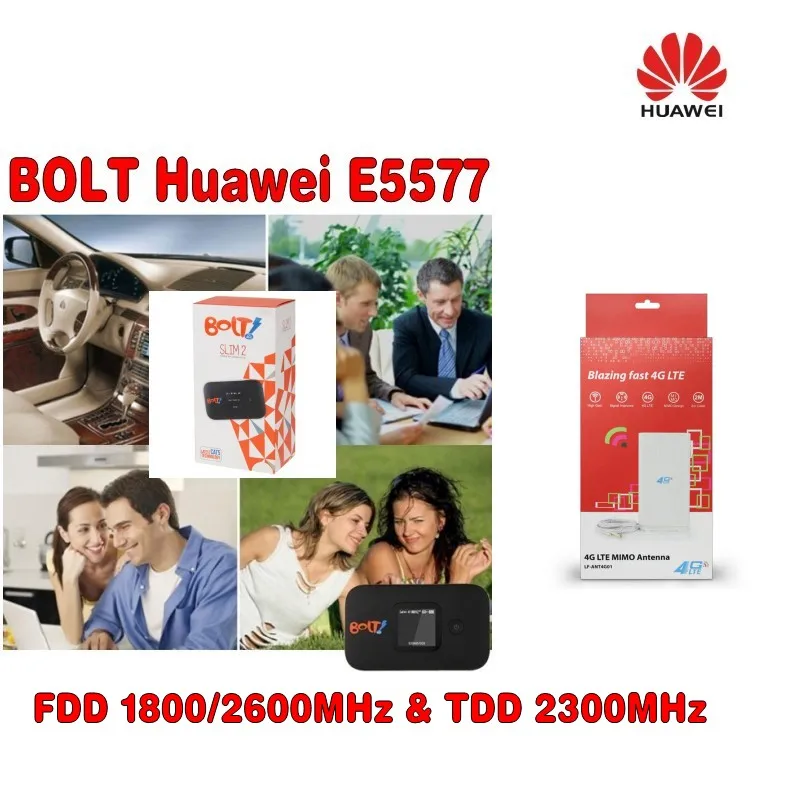    Huawei E5577 CAT4 150 / 4G LTE FDD 1800  TDD 2300  +  49dbi 4g TS9 