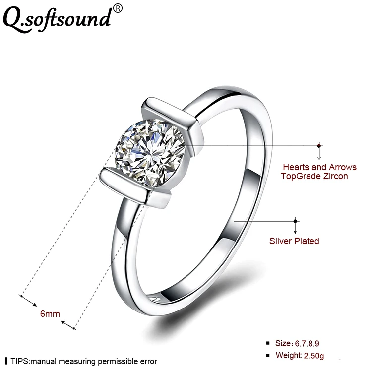 Блестящие Свадебные кольца с сердечками и стрелами 1 карат кубический цирконий