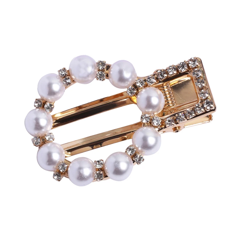 pearl circle clip Заколки для волос с жемчугом, зажим для волос, стразы, Шпилька для женщин, девушек, аксессуары для укладки волос, корейские заколки для волос - Цвет: pearl circle clip
