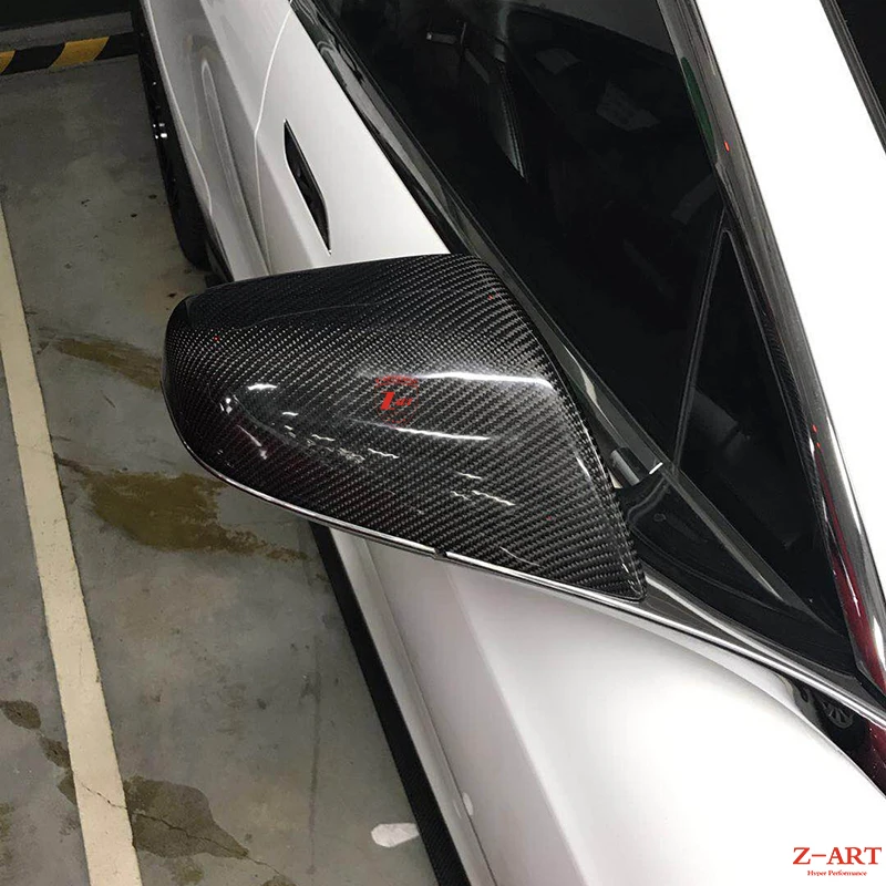 Z ART углеродное волокно Корпус зеркала Замена реального зеркалом заднего вида