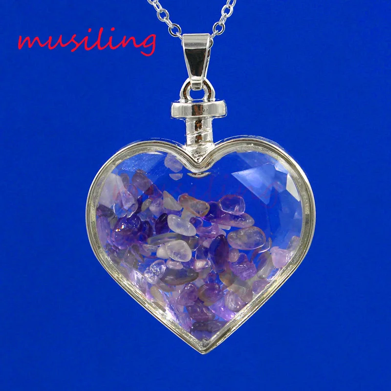 Сердце желаю удачи бутылка рейки маятниковая подвеска Подвески из природного