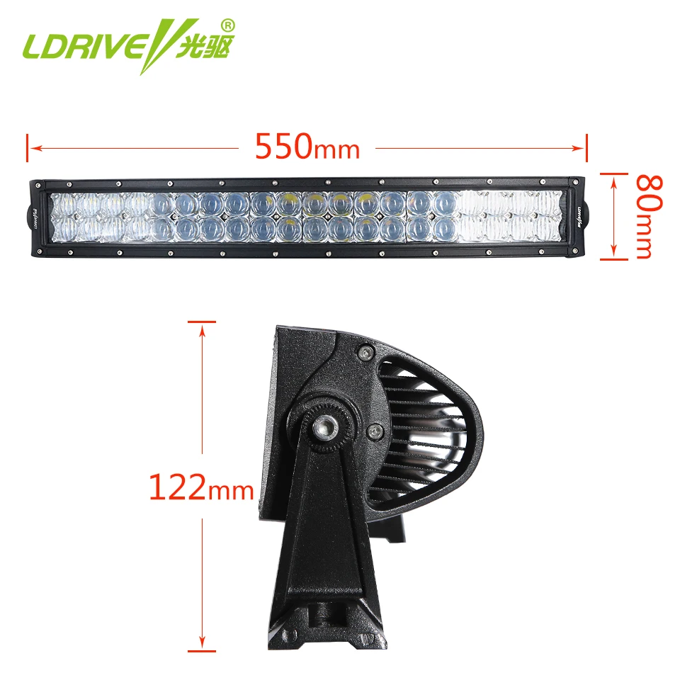 LDRIVE 5D 22 &quotдюймов 200 Вт изогнутый СВЕТОДИОДНЫЙ светильник для индикаторов работы