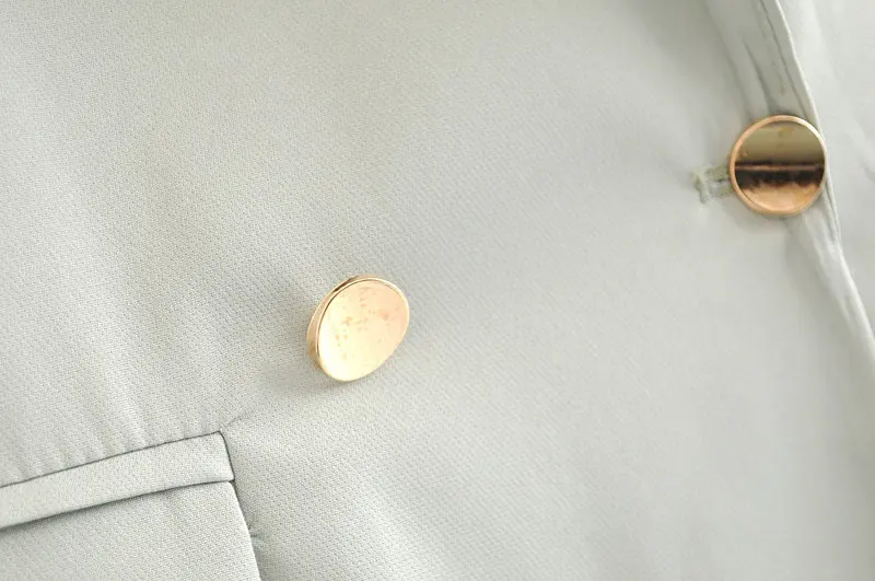 Женский винтажный однотонный Блейзер 2019 Новая Осенняя двубортная офисная одежда