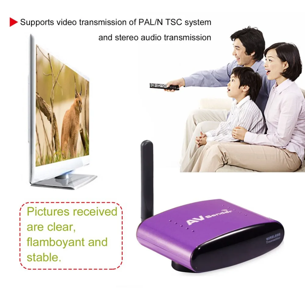 5 8 ГГц цифровой Беспроводной AV трансивер приемник отправителя 300 м для ТВ DVR IP DVD