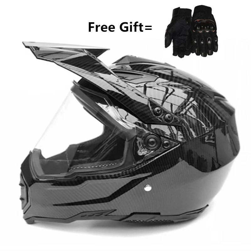 Мужские мотоциклетные шлемы углеродное волокно для квадроциклов MTB DH катания на