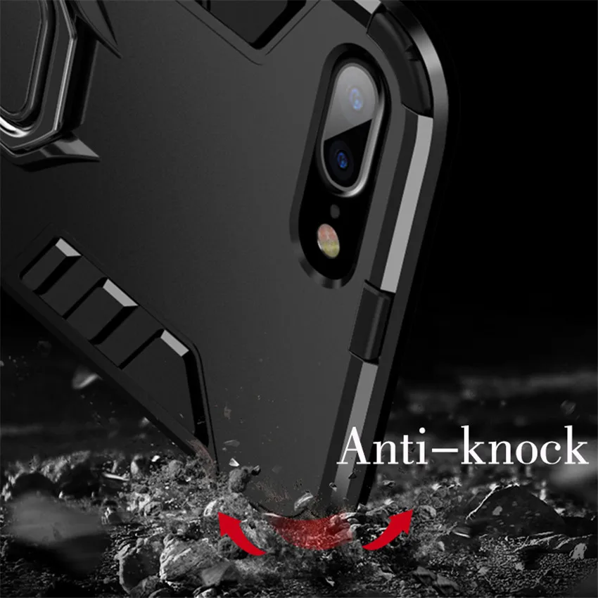 Магнитное кольцо противоударный защитный чехол для телефона для iphone 11 Pro X XR XS Max 8 7 6 6s Plus 5 5S se роскошный автомобильный жесткий чехол с подставкой