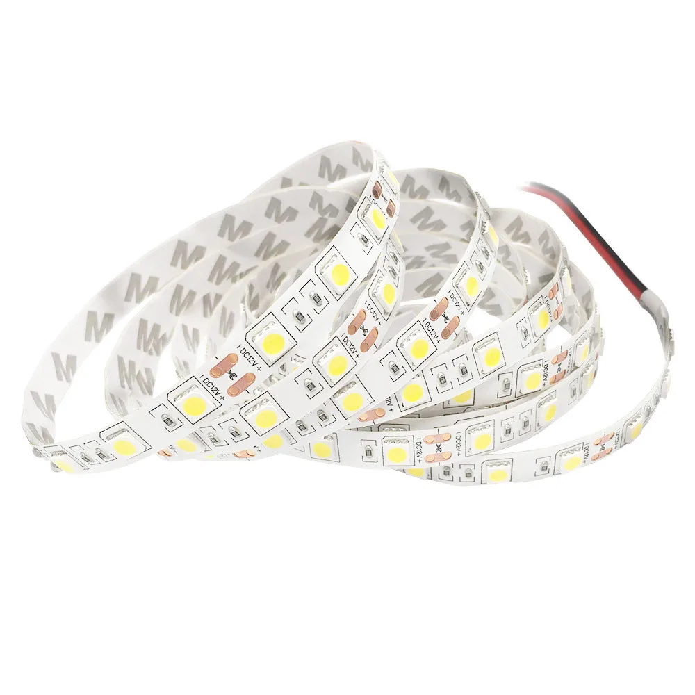 5050 SMD LED Strip Light DC 12V Background PC Computer Case Adhesive Waterproof 500cm tape Flexible lamp | Освещение