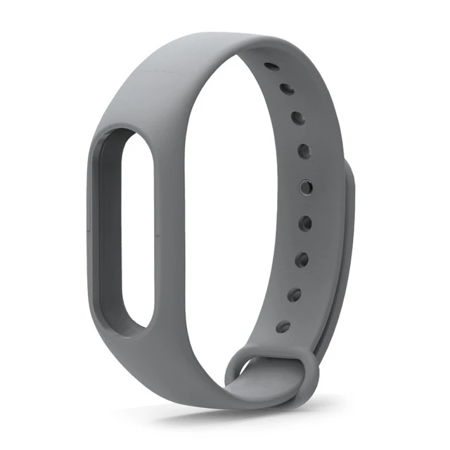 Серый Браслет mi band 2 с разноцветным ремешком, Аксессуары для браслета Pulseira mi band 2, сменный силиконовый ремешок на запястье, умный браслет на запястье для Xiaomi mi Band 2 - Цвет: Серый