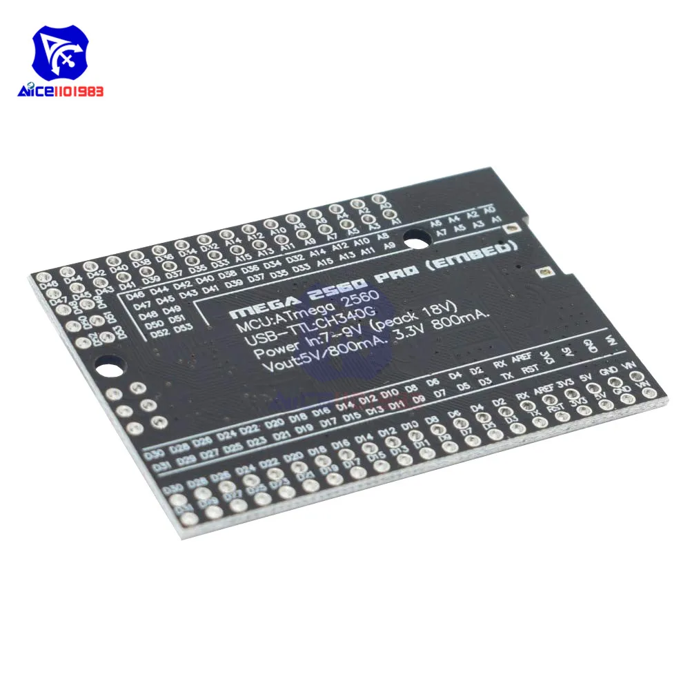 Плата разработки MEGA2560 PRO для Arduino ATmega2560 модуль расширения с разъемом Micro USB CH340G