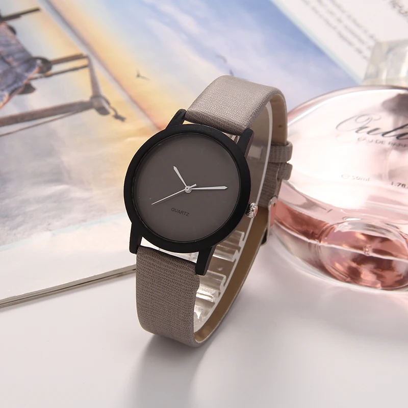 Dropshipping Women Watches Fashion Simple Men Watch Leather Quartz Wristwatch Unisex Clock Bayan Kol Saati No Logo Reloj Hombre | Наручные