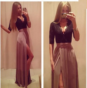 Новое модное женское сексуальное Бандажное лоскутное вечернее черное платье