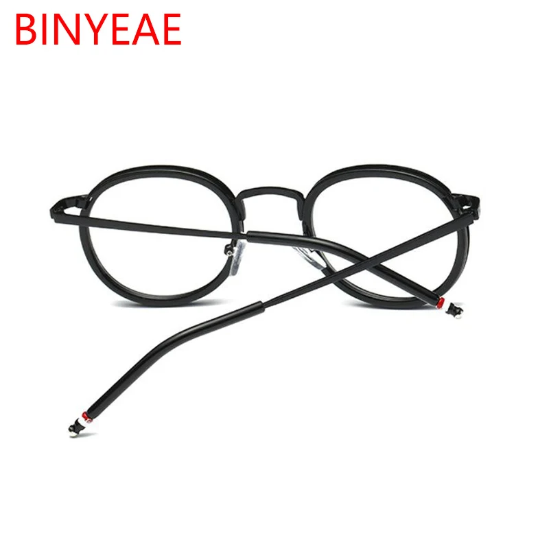 Мужские Круглые очки Классические винтажные оправы для очков прозрачные линзы