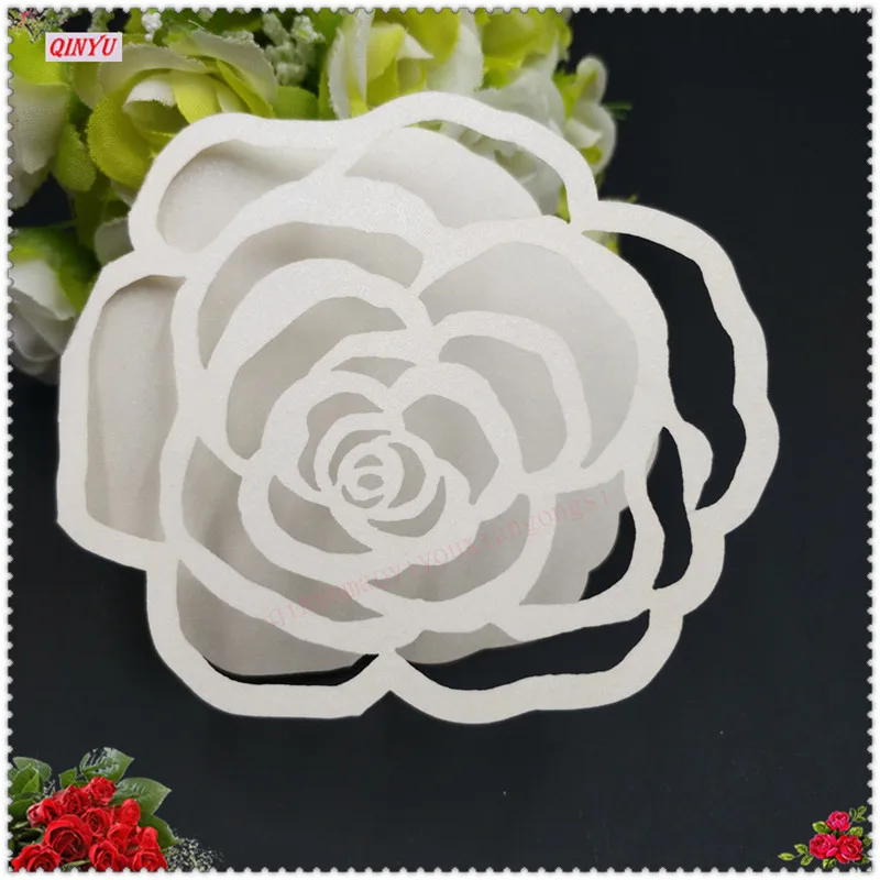 100 шт. в форме розы сделай сам место эскорт стакан для вина бумажная карта