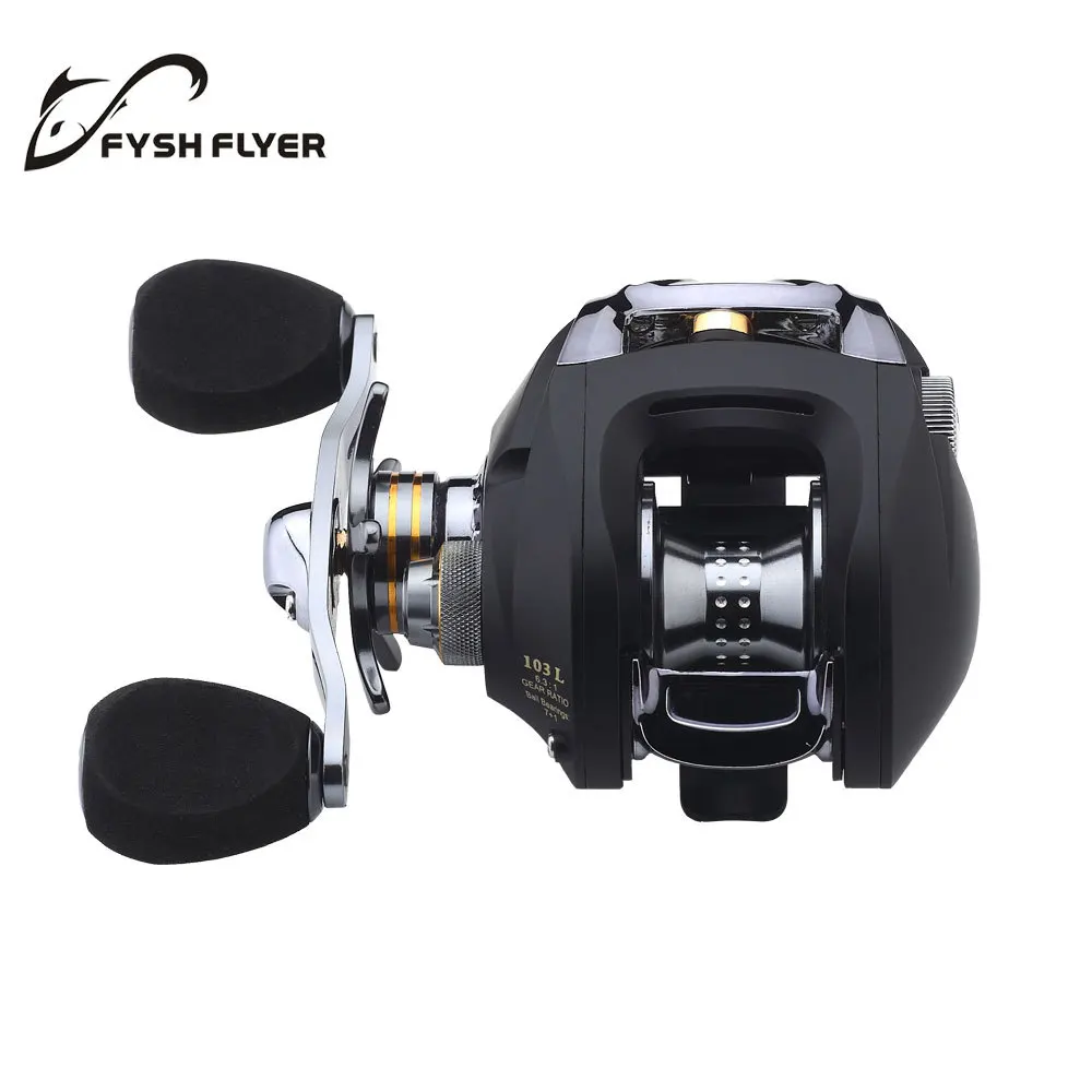 Приманка Reel Black Hawk 103R/L ЧПУ Аль Катушки/Нержавеющая Сталь Высокого Качества 7 + 1 BB