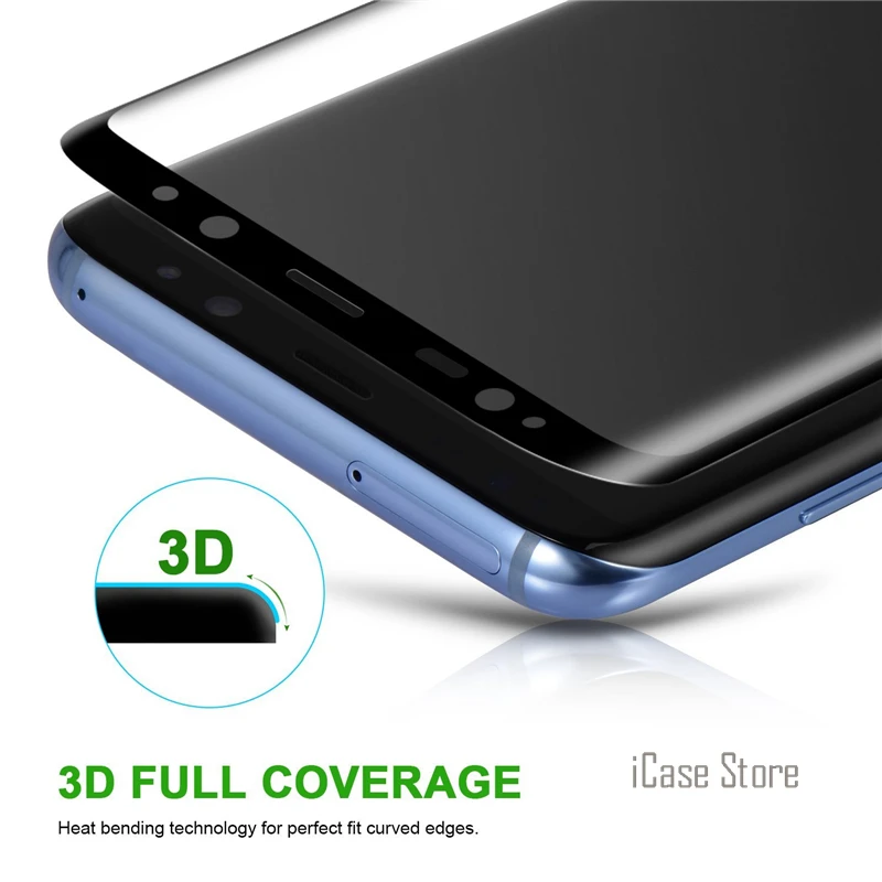 3D 9 H изогнутые закаленное Стекло Экран протектор для Samsung Galaxy S6 S7 Edge Plus S8Plus S8 защитная пленка Pelicula де Vidro случае
