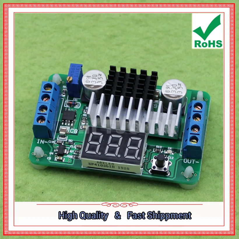 DC step up LTC1871 Boost 3 5 v 30V 100W двойной дисплей вольтметр Super LM2577 модуль питания