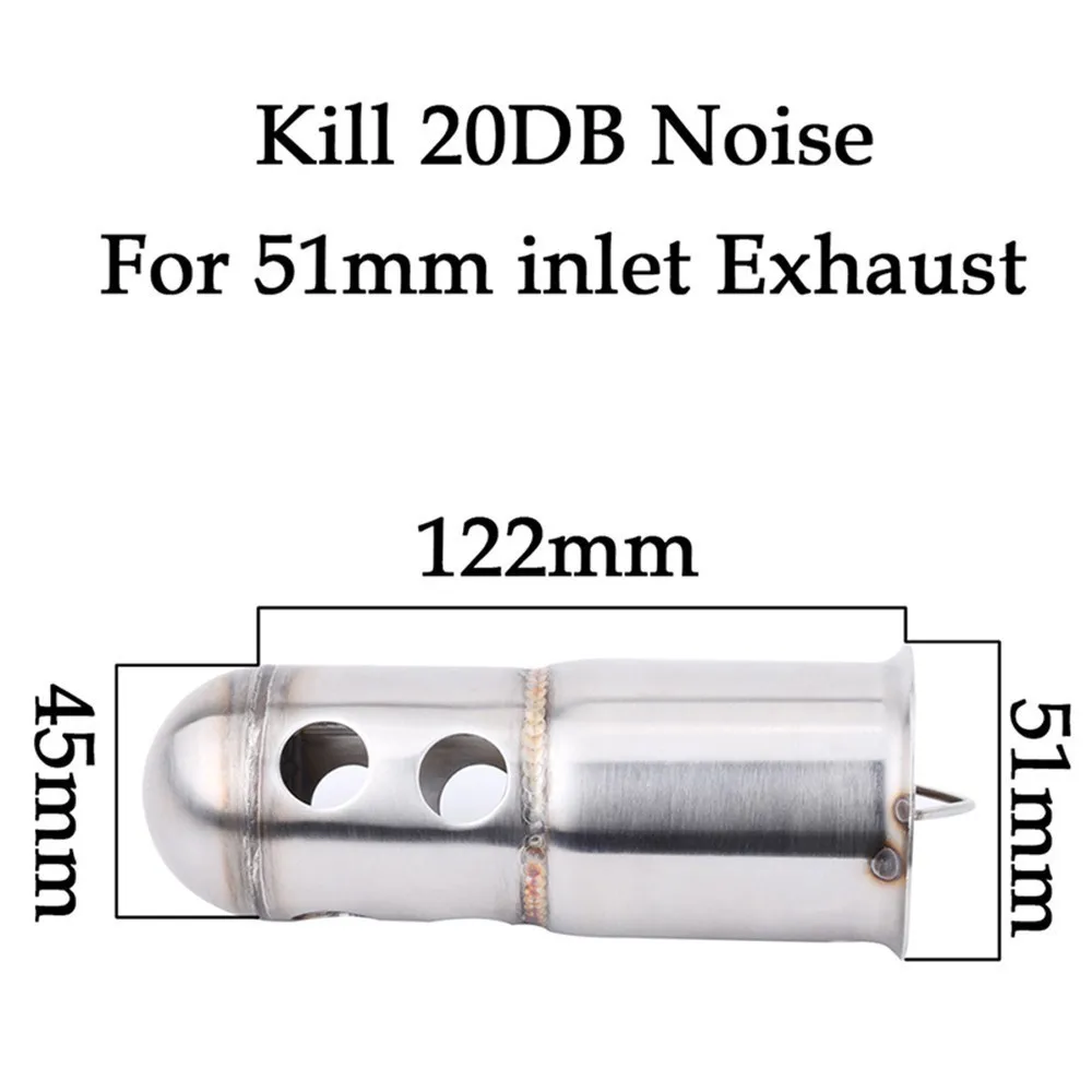 ESPEEDER Motorcycle DB Killer Silencer Noise Sound Eliminator Muffler Escapes Exhaust Muffler Escapes For 60mm 51mm Pipe Tip