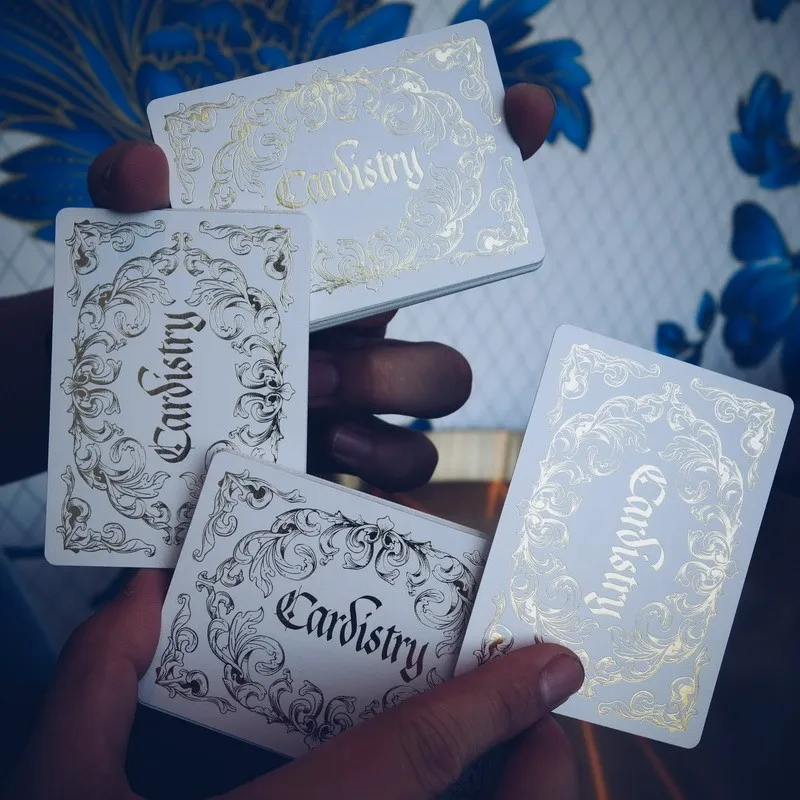Cardistry каллиграфия искусство цветочная резка коллекция игральные карты для