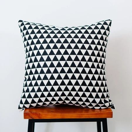 Cushion Covers Наволочки для подушек в скандинавском стиле с полосатым принтом, декор для домашнего стула, дивана, Рождественская наволочка для подушек, геометрические простые квадратные подушки - Цвет: Cushion Covers