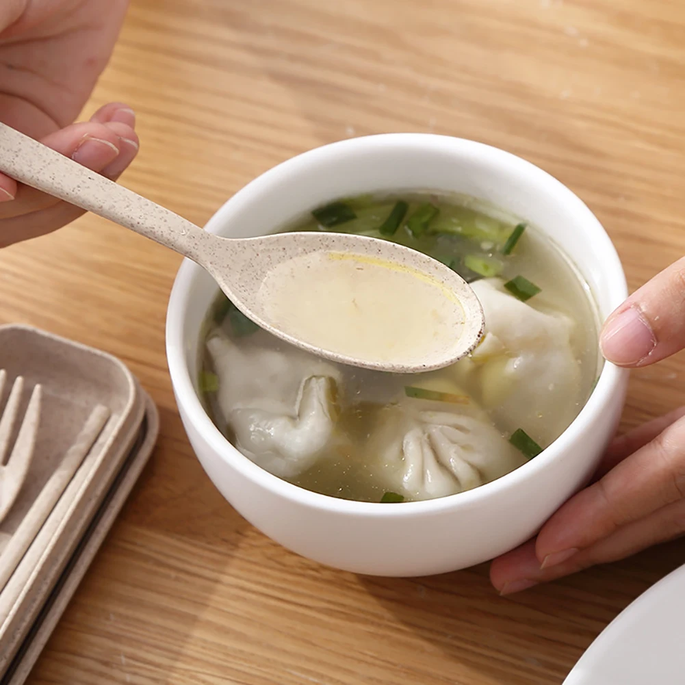 3 шт./компл. Портативные Кухонные столовые приборы палочки для еды Ложка столовая