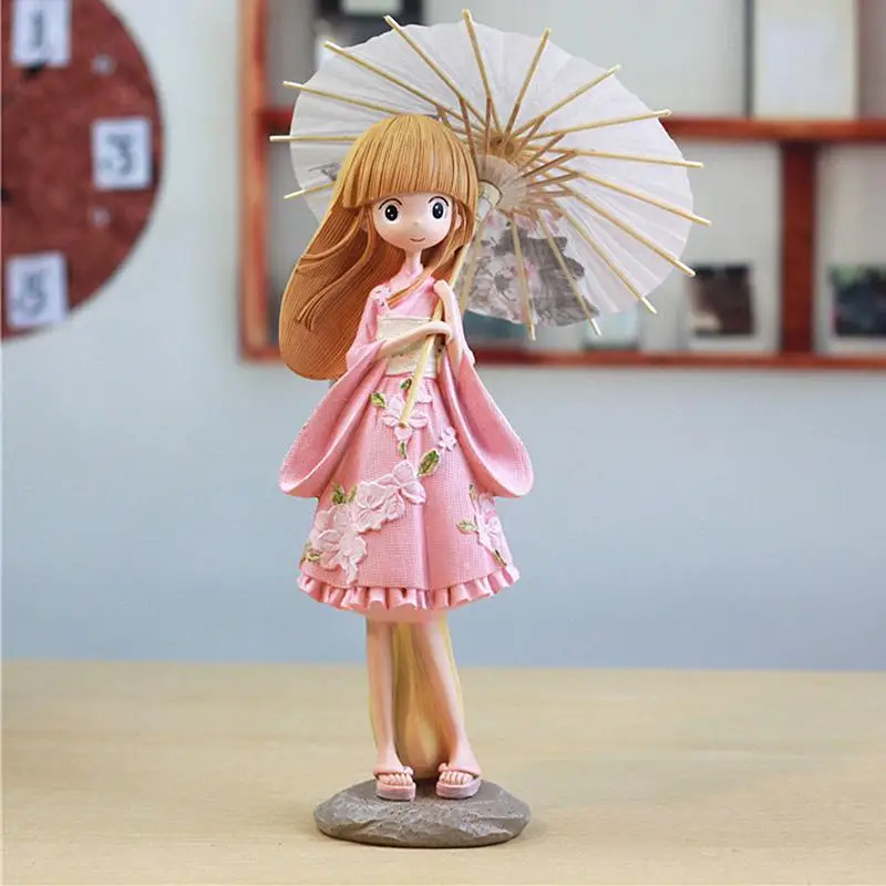 Креативный H-22cm Kawaii Nicole Cat изделия из смолы аксессуары фигурка копилка студенческий подарок на день рождения ремесло Домашний декор - Цвет: F