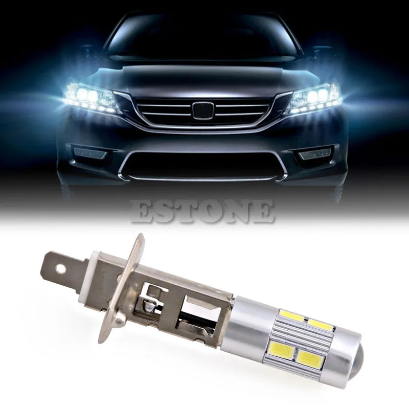 1 шт. новая фара 5630 SMD 10 светодиодный H1 гоночная лампа для тумана ампула фар 12 В