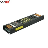 sanpu 12v slim power supply unit 150w 12a long flat constant voltage 12vdc led driver for led light box advertising cll150 w1v12