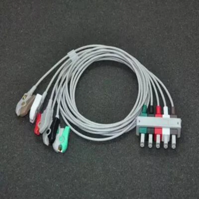 Бесплатная доставка совместимый с Philips-HP 43100A 43110M/MC 43120A 43200A 5 Leadwire ECG Trunk Cable