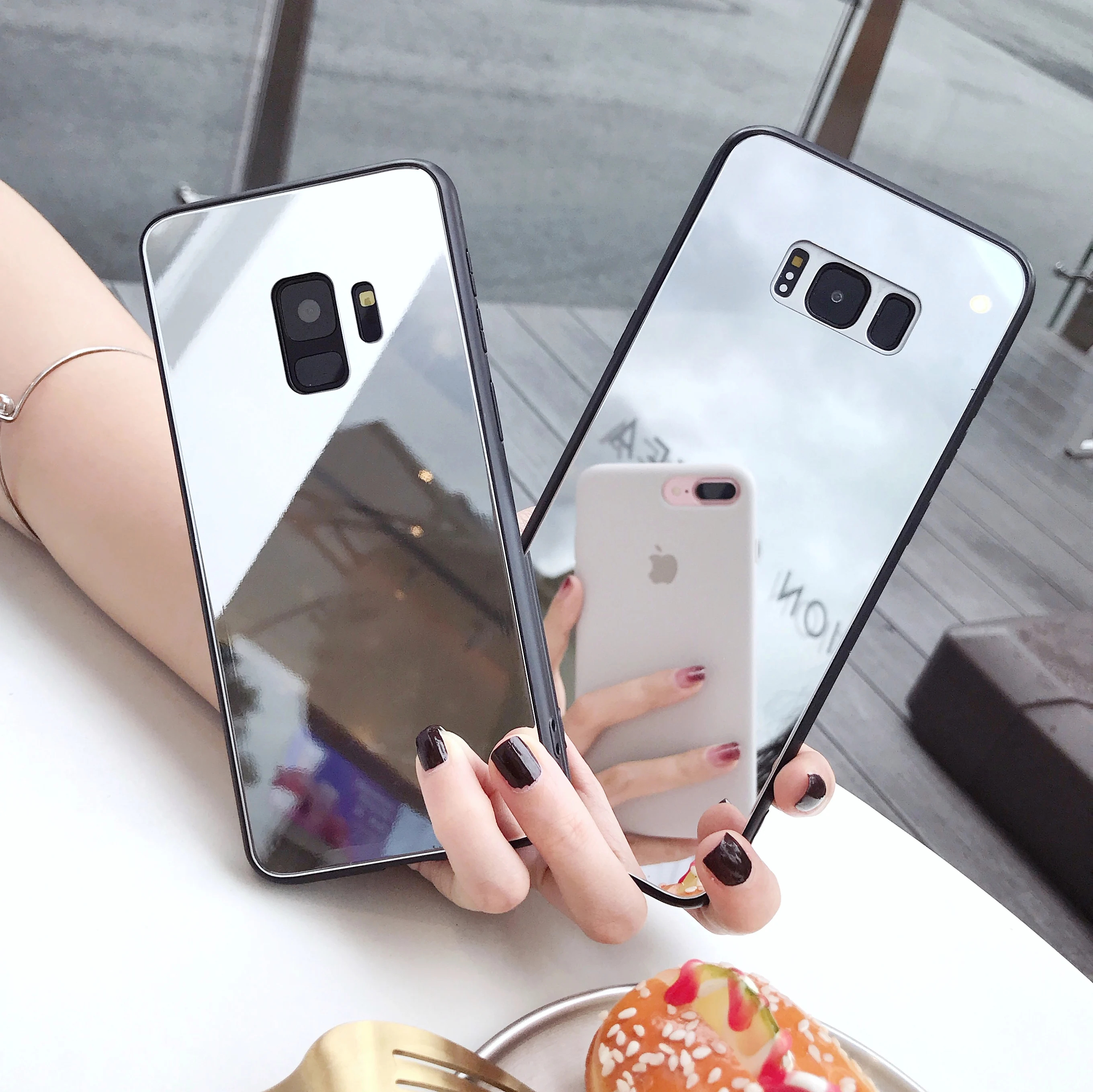 Mirror Phone Case For iPhone X XR XS Max 6 6S 7 8 Plus case with Makeup mirror |