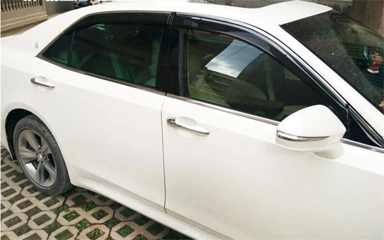 Пластиковый оконный козырек для Toyota Crown отверстия защита от солнца и дождя