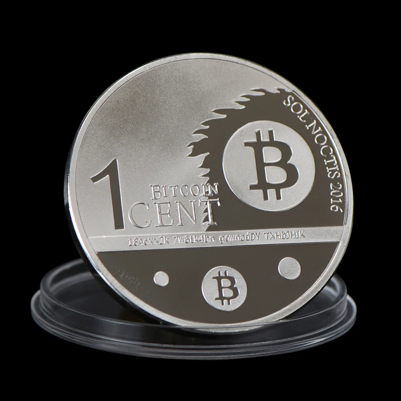 1 шт Биткоин монета Коллекционная Посеребренная арт коллекция монет btc подарок с