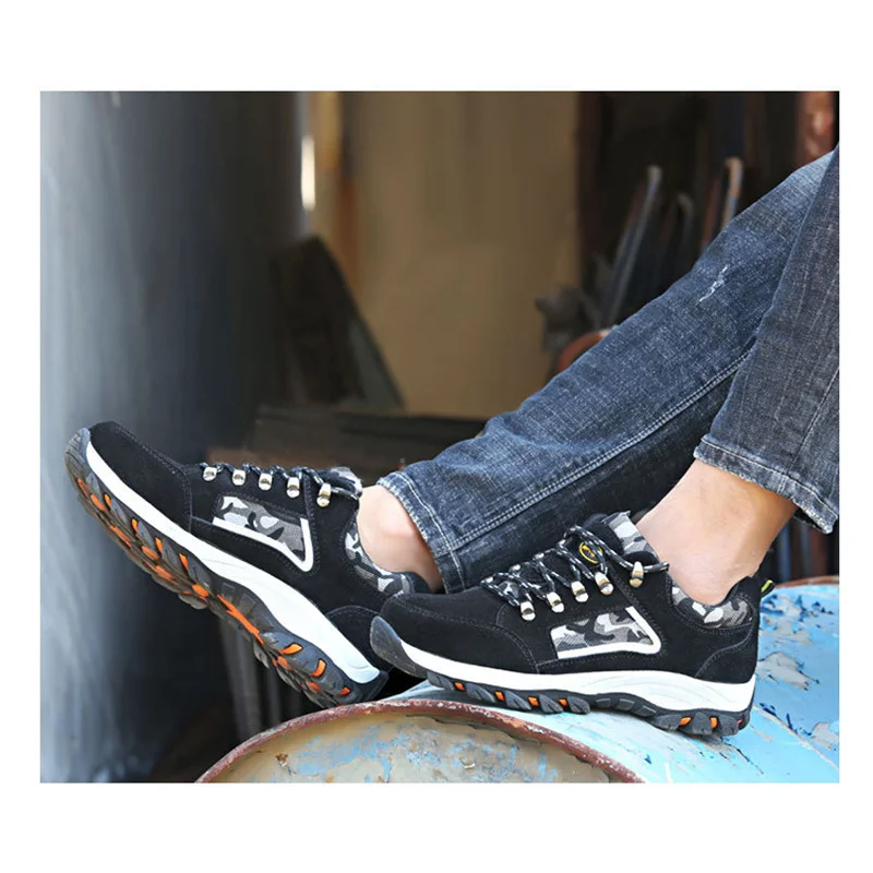 Рабочая обувь размеры 38 46 безопасные ботинки для работы по щиколотку со стальным