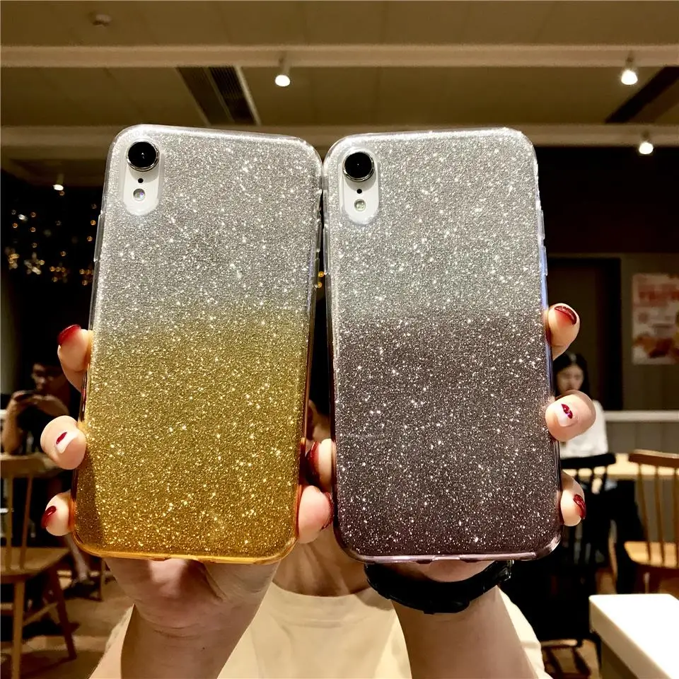 Блестящий Радужный ТПУ чехол для iphone XR XS X 6 6s 7 8 Plus LG G5 G6 G7 V10 V20 V30 K8 K10 2017 Q6 Q8