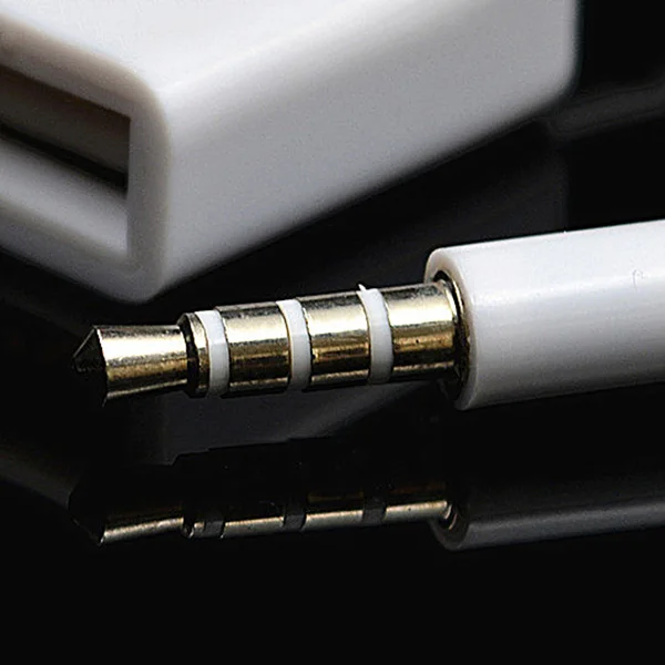 Горячая продажа Автомобильный 3 5 мм Мужской AUX аудио разъем USB Женский Кабель