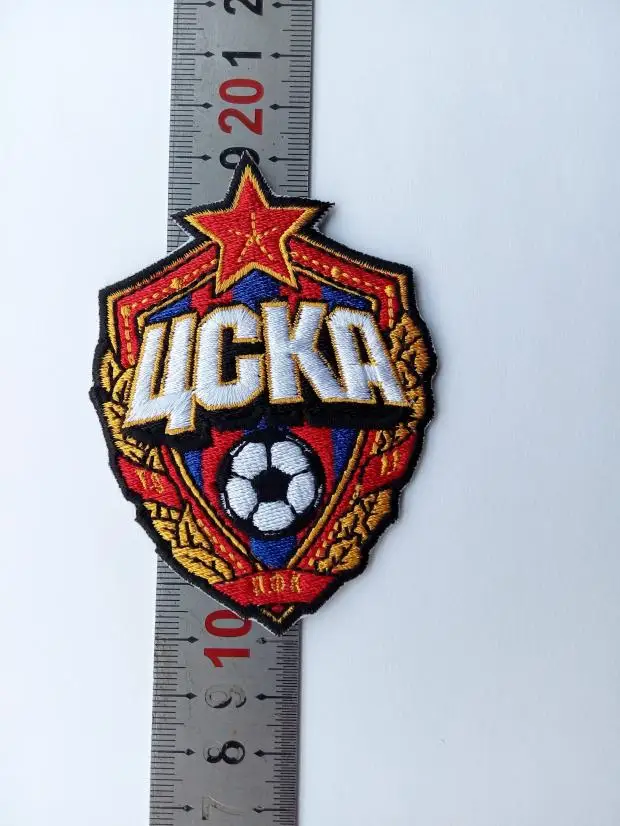2 шт./лот, Футбольная команда fussball, клубная команда PFC, ЦСКА, логотип, железная нашивка, Aufnaeher, аппликация, Buegelbild, вышитая