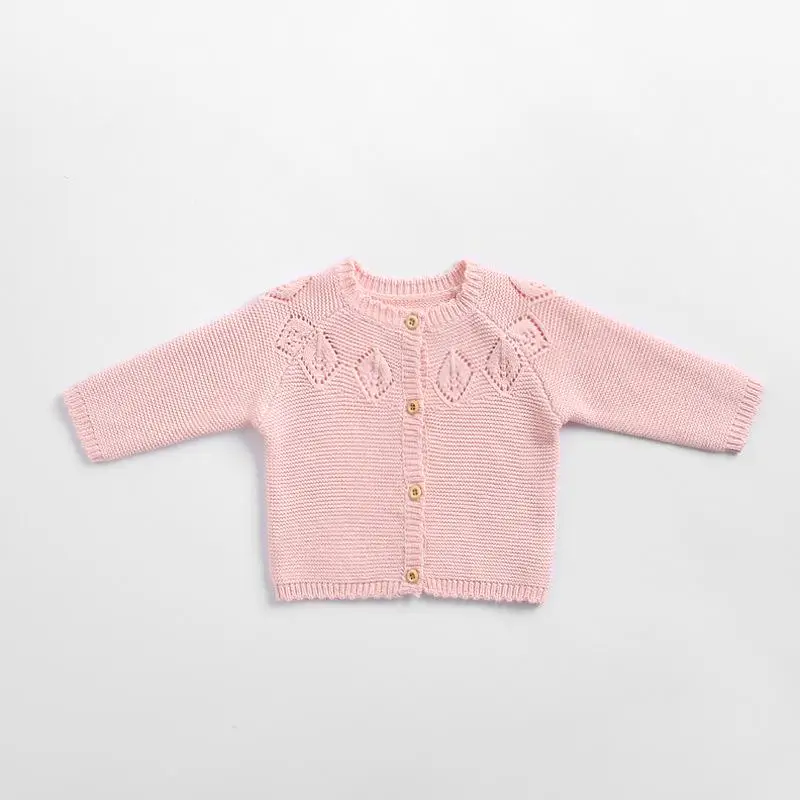 New Born Baby Cardigan Infant Kids Autumn Winter Cotton Knitted Sweater For Toddler Baby Boys Girls Clothes Knit Cardigan 0-2y - Цвет: as photo  AA