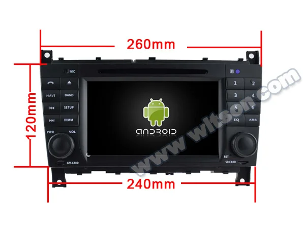 WITSON Android 9 0 IPS HD экран для BENZ C Class W203 CLC G W467 автомобильный DVD 4 Гб RAM + 64 FLASH 8 Octa Core DVR/WIFI