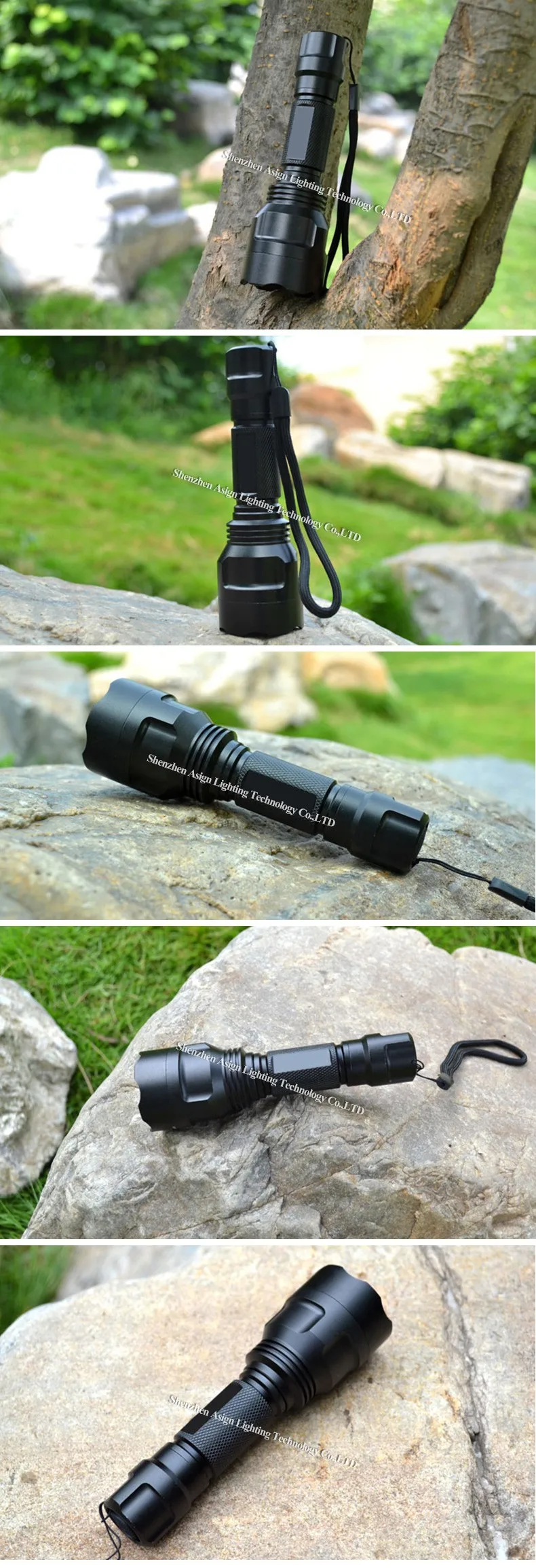 LED Flashlight CREE Q5 / XM-L T6 1000lm / 2000Lumens Torch Cree LED Torch light For 1x18650 5 Models+ AC Charger