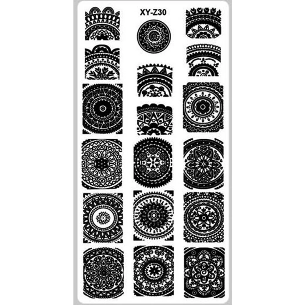 Steel Plate Stamp Template Reused Polish Design Decoration Print DIY Nails Image | Красота и здоровье
