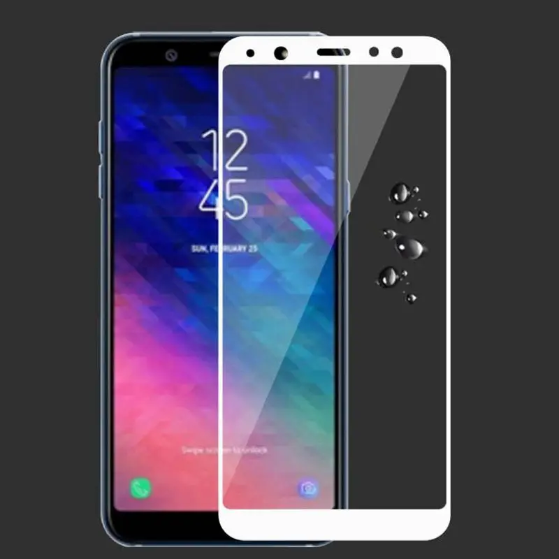 Для Samsung Galaxy A6 Plus 2018 Защитное стекло для экрана полное покрытие армированное