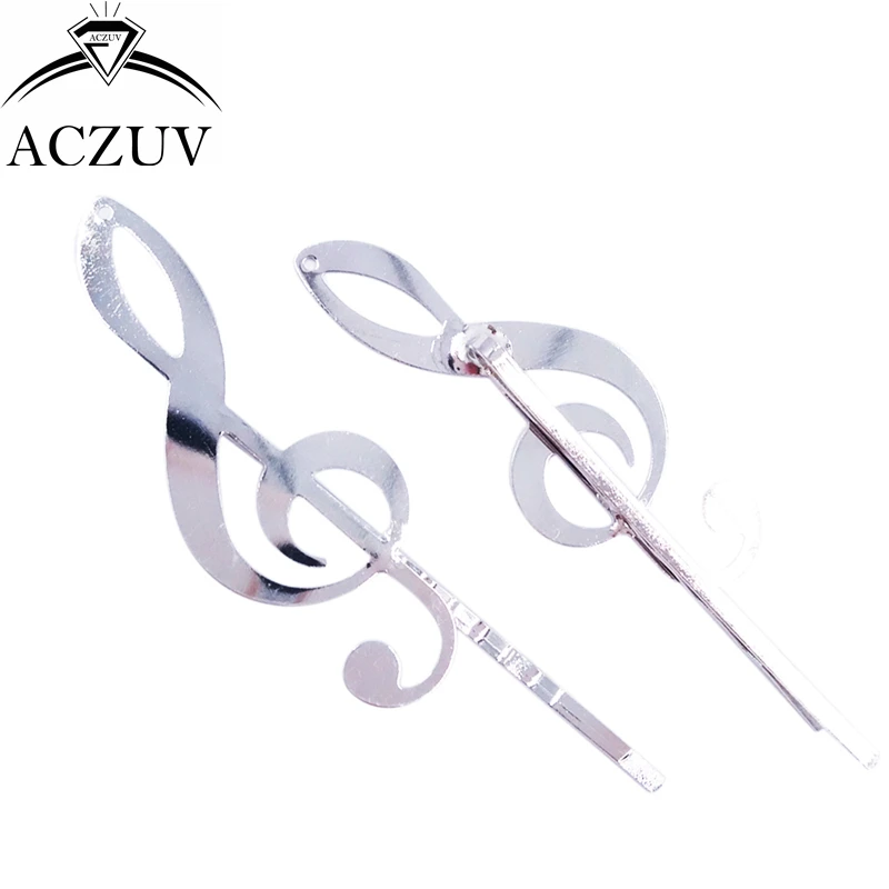 100piece 19*53mm Music Hairpin Accessory Hair Cips Barrette DIY Accessories Hairpins For Women Jewelry Findings FJT004 | Украшения и