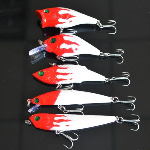 

Red Head Minnow lures hard bait wave Pa little fat pencil VIB lures hard bait